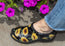 Sloggers Comfortable Womens Splash Shoes Sunflower Black