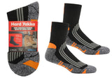2 Pairs of Hard Yakka Mens Core Coolmax Padded Quater Crew Sock