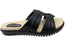 Comfortflex Kappri Womens Leather Slide Sandals With Comfort Footbed