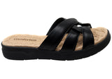 Comfortflex Agatha Womens Slide Sandals With Comfortable Footbed