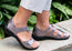 Revere Geneva Womens Comfortable Leather Wide Width Sandals