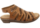 Orizonte Mellowmarch Womens Comfortable European Leather Wedge Sandals
