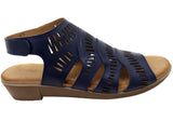 Orizonte Mellowmarch Womens Comfortable European Leather Wedge Sandals