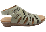 Orizonte Mellowmarch Womens Comfortable European Leather Wedge Sandals