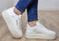 Reebok Club C Extra Womens Leather Comfortable Platform Sneakers
