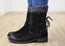 Comfortiva Salem Womens Wide Fit Comfort Leather Suede Mid Calf Boots
