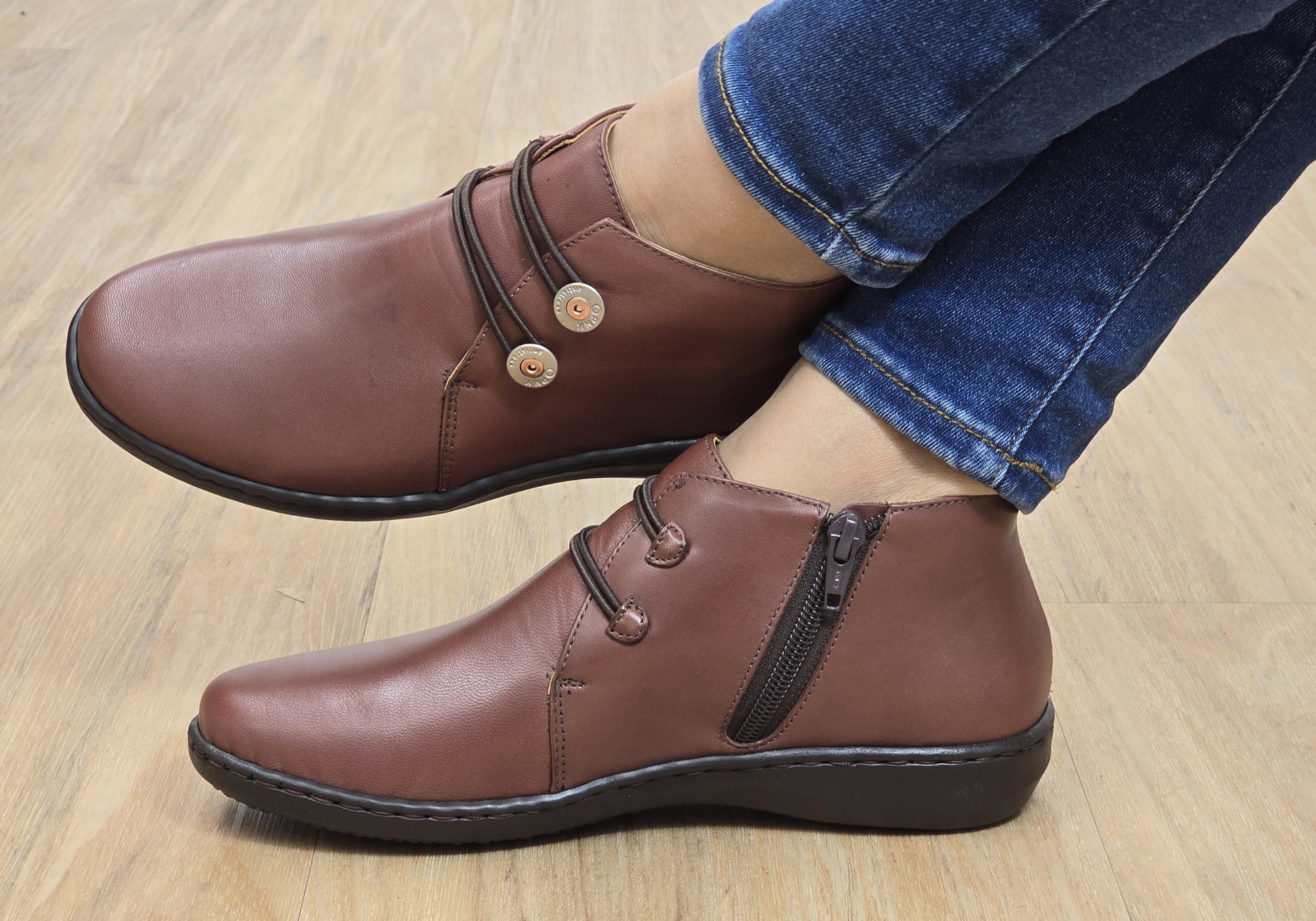 Opananken Willow Womens Comfortable Brazilian Leather Ankle Boots