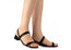 Dakota Koko Womens Brazilian Low Heel Sandals With Comfort Footbed