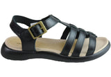 Pegada Kim Womens Comfort Cushioned Leather Sandals Made In Brazil