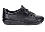 ECCO Womens Comfortable Leather Soft 2.0 Sneakers Shoes