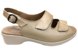 Flex & Go Mary Womens Comfortable Leather Sandals Made In Portugal