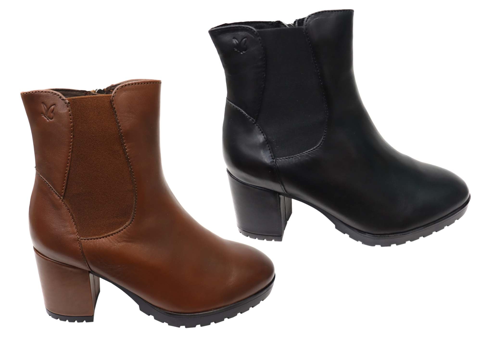 Extra wide best sale leather boots womens