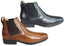 Savelli Liam Mens Comfort Leather Chelsea Dress Boots Made In Brazil