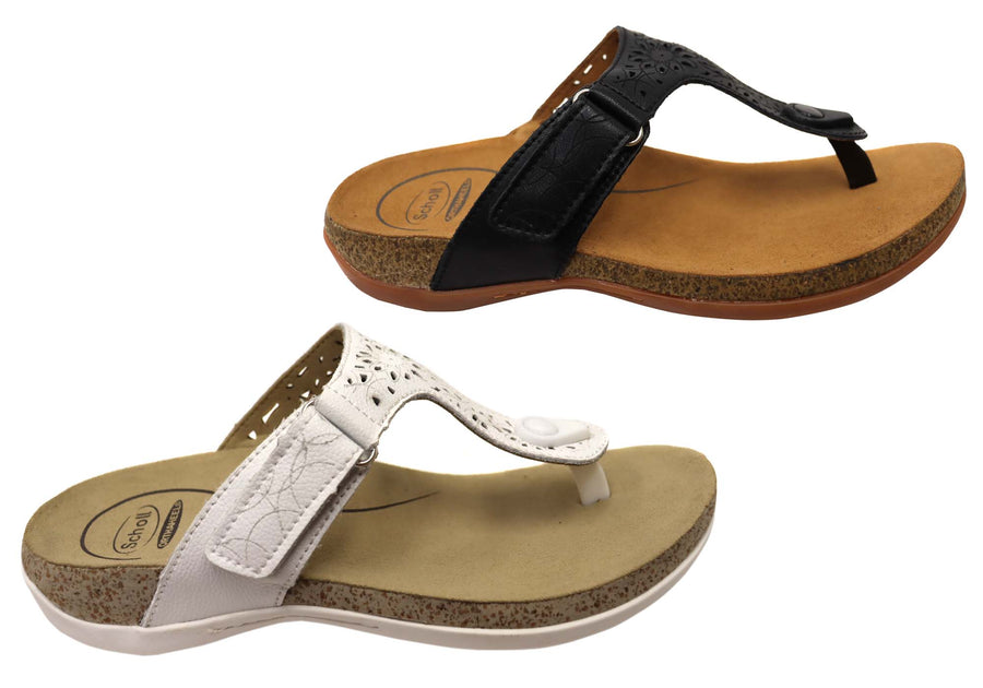 Scholl Orthaheel Amaya Womens Supportive Thongs â Brand House Direct