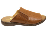 Opananken Bonnie Womens Comfortable Brazilian Leather Slides Sandals