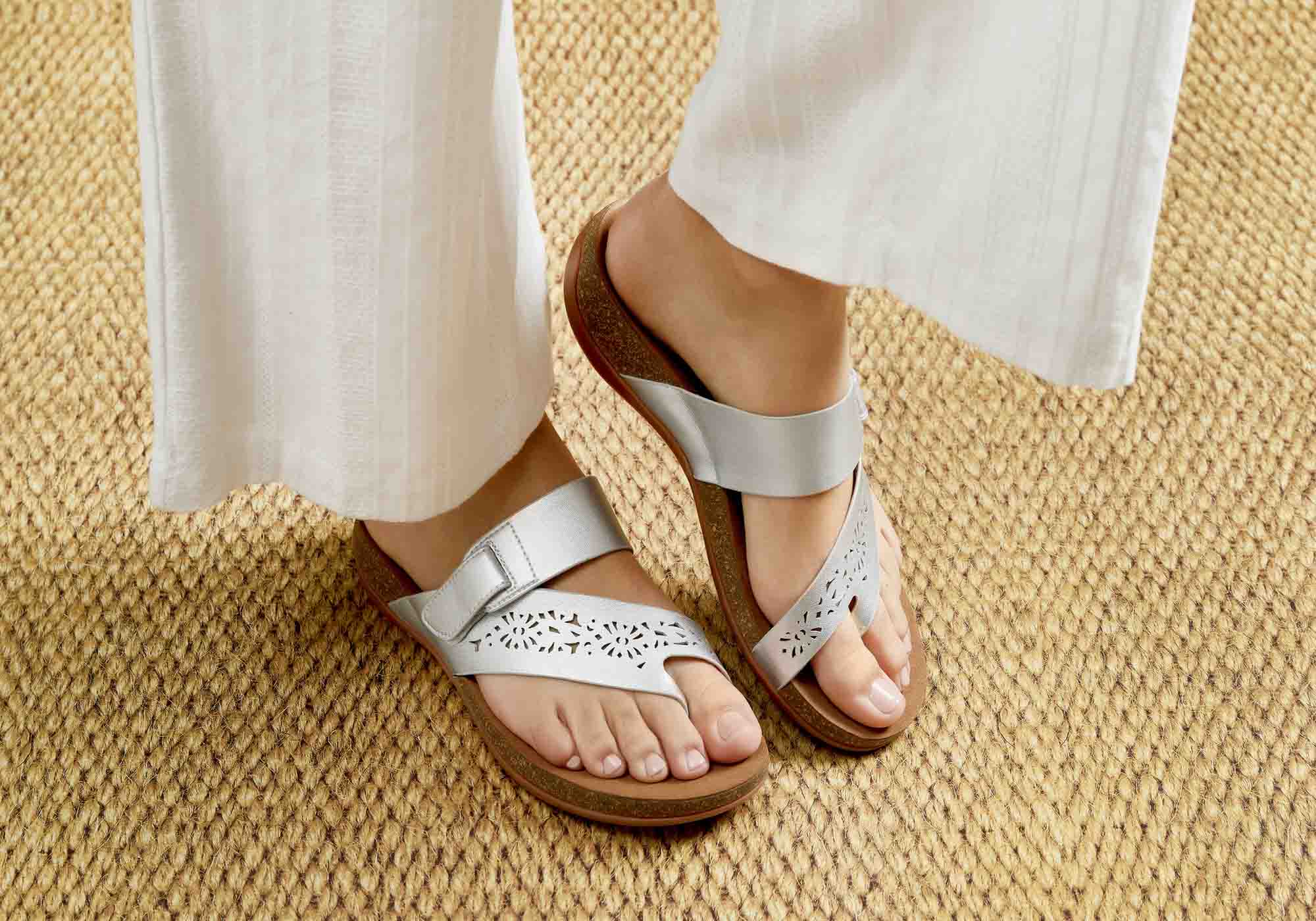 Scholl Orthaheel Antigo Womens Comfortable Supportive Thongs Sandals
