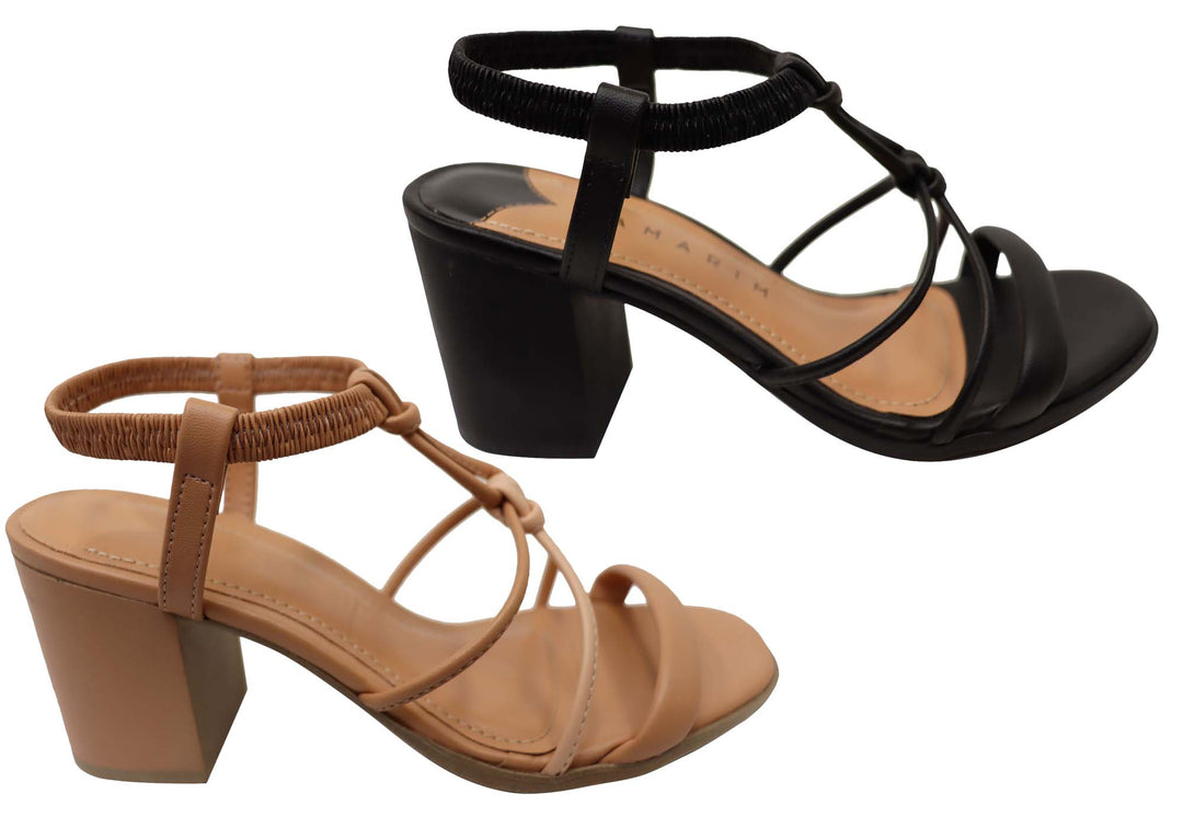Ramarim Bianca Womens Mid Heel Dress Sandals Brand House Direct