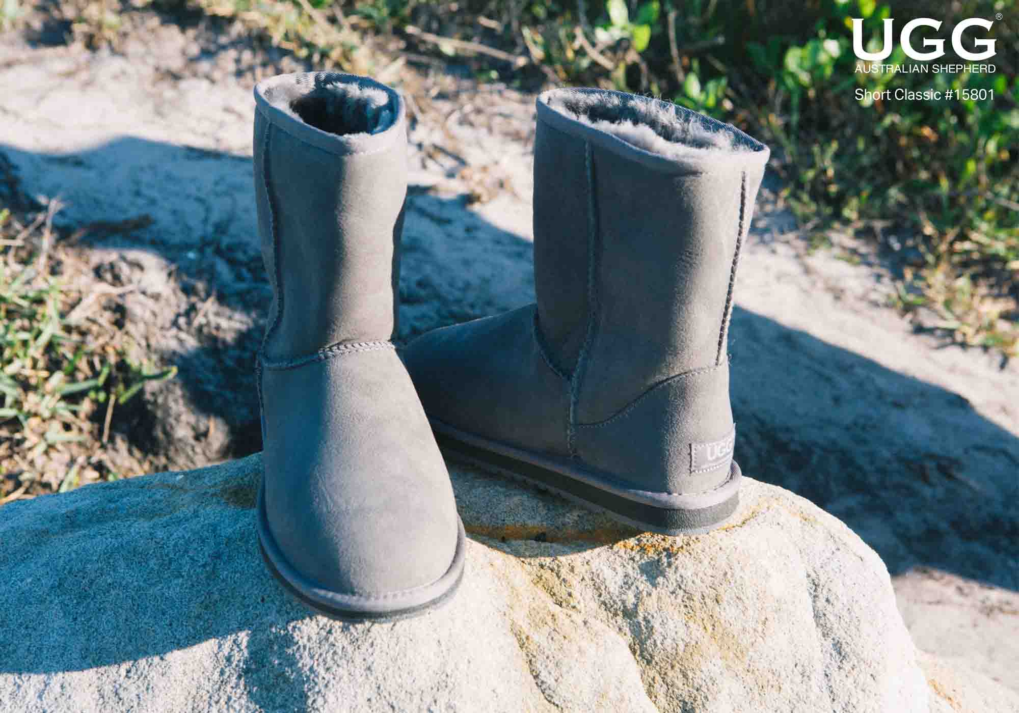 Grey classic ugg discount boots