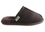 Grosby Buck Ugg Mens Comfort Sheepskin Scuff Slip On Slippers