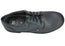 Roc Magnum Senior Lace Up Black Leather Comfortable School Shoes