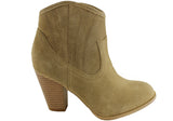 Bonbons Darci Womens Leather Suede Ankle Boots