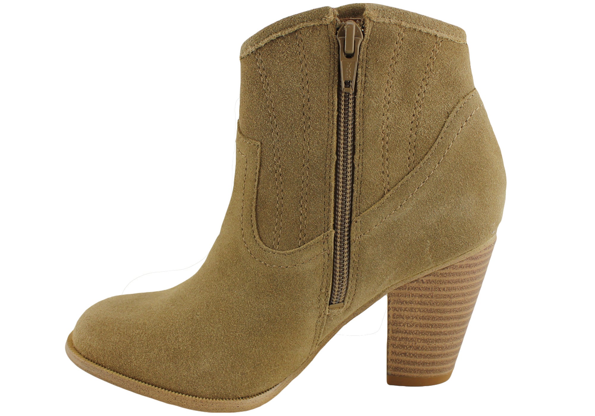 Bonbons Darci Womens Leather Suede Ankle Boots