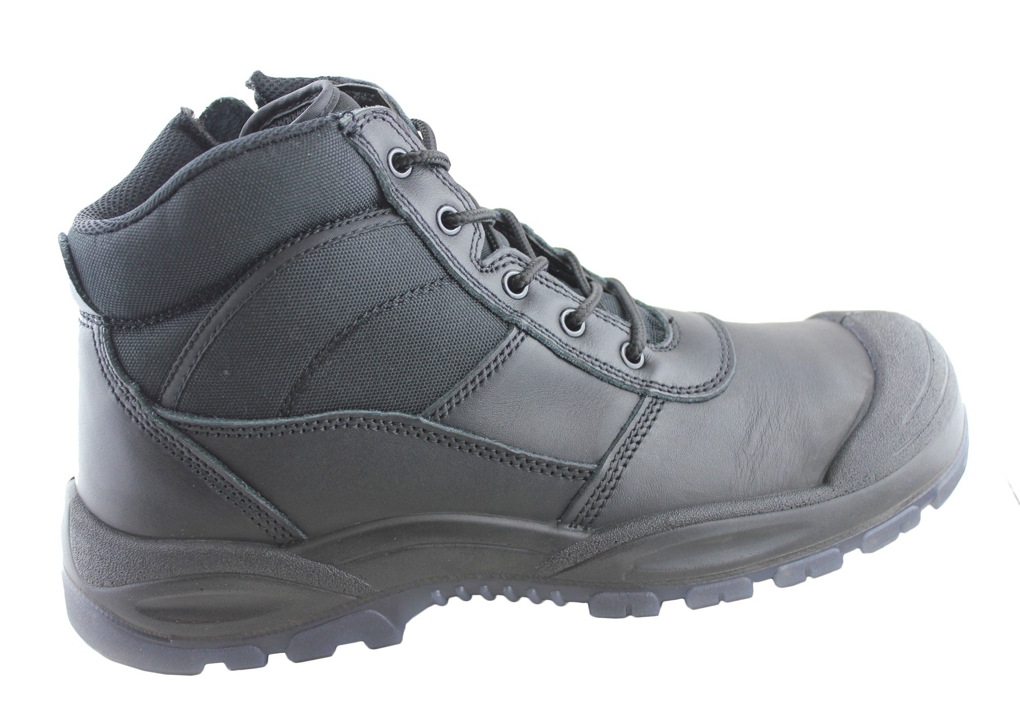 Hard Yakka Mens Utility Steel Toe Safety Side Zip Boots