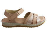 Orizonte Strive Womens European Leather Comfortable Cushioned Sandals