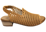 Orizonte Sash Womens European Leather Low Heel Comfortable Sandals