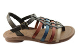 New Face Mari Womens Comfortable Leather Sandals Made In Brazil