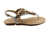 Bottero Caymen Womens Comfortable Leather Sandals Made In Brazil