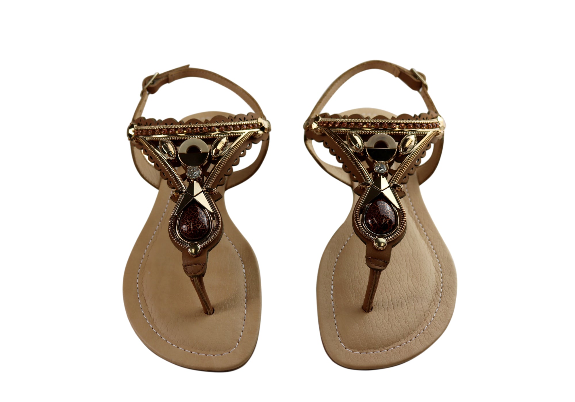 Bottero Caymen Womens Comfortable Leather Sandals Made In Brazil