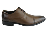 Democrata Harry Mens Leather Cushioned Dress Shoes Made In Brazil
