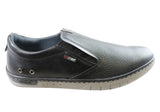 Pegada Justin Mens Leather Slip On Comfort Casual Shoes Made In Brazil