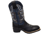 D Milton Ridgeland Mens Leather Comfortable Western Cowboy Boots