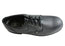Roc Magnum Senior Lace Up Black Leather Comfortable School Shoes