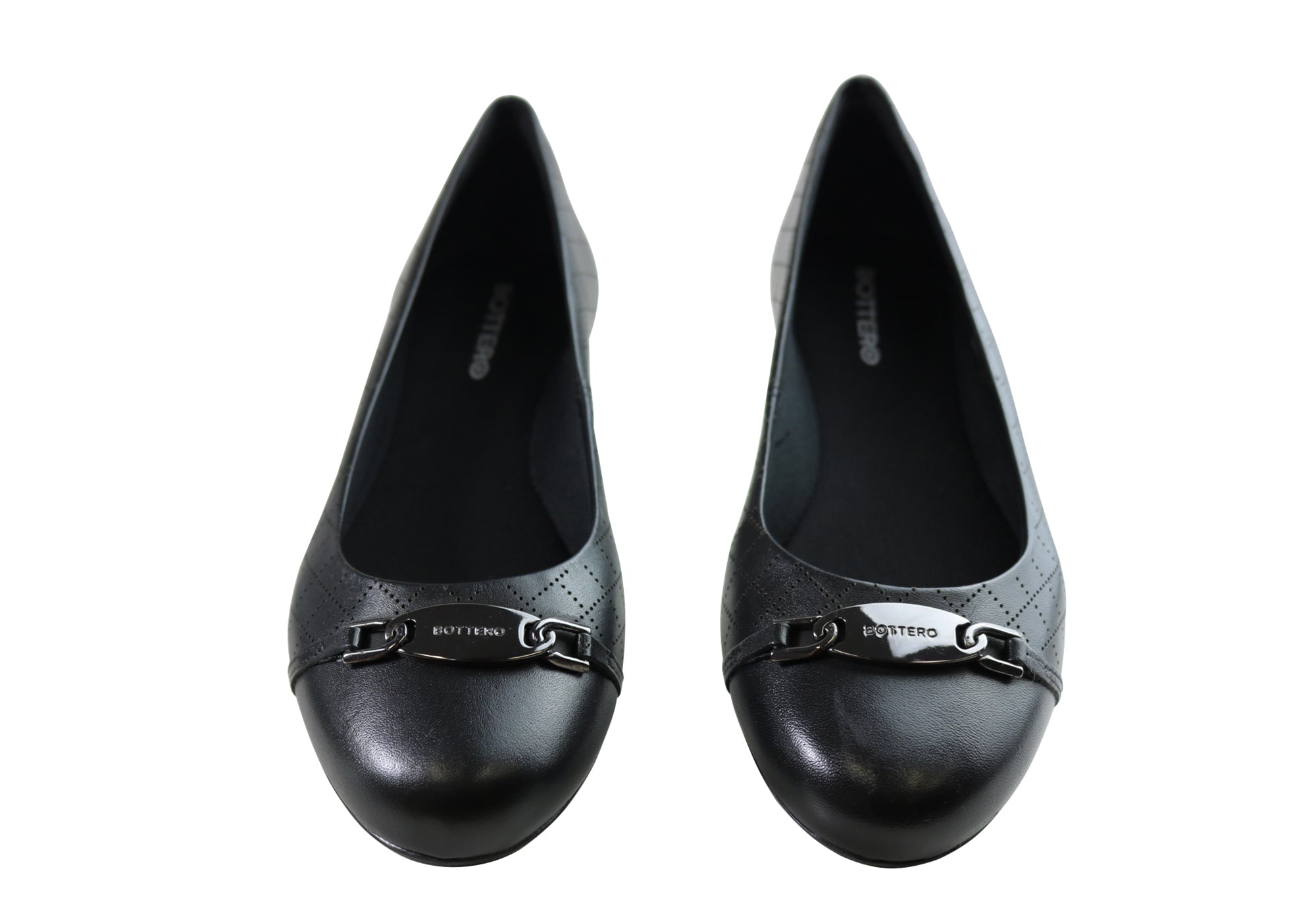 Bottero Pearl Womens Comfortable Leather Flats Made In Brazil