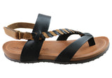 New Face Retreat Womens Comfortable Leather Sandals Made In Brazil