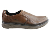 Pegada Dan Mens Leather Slip On Comfort Casual Shoes Made In Brazil