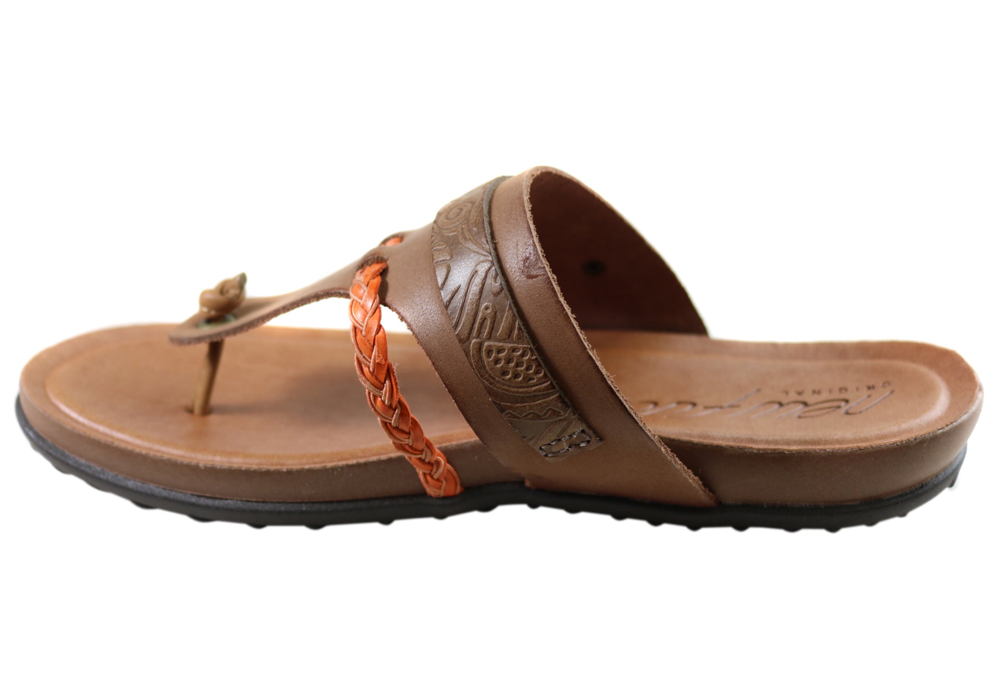 New Face Palms Womens Comfortable Leather Sandals Made In Brazil