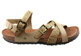 New Face Island Womens Comfortable Leather Sandals Made In Brazil