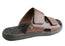 Pegada Fletcher Mens Cushioned Leather Slide Sandals Made In Brazil
