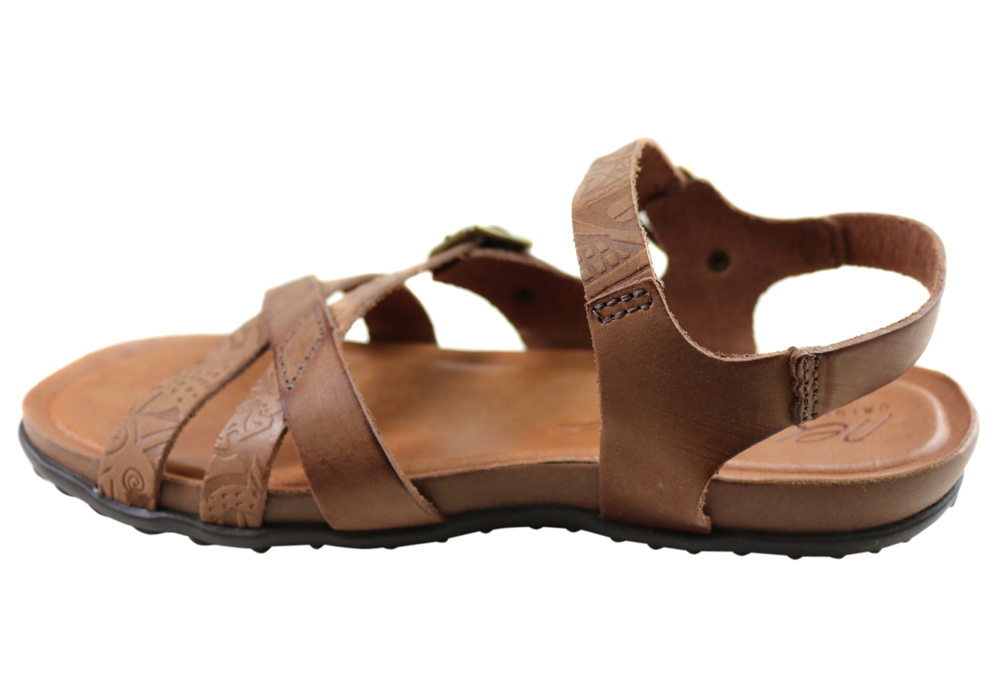 New Face Island Womens Comfortable Leather Sandals Made In Brazil