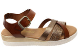 Lola Canales Lizzie Womens Comfortable Leather Sandals Made In Spain
