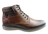 Pegada Jackson Mens Leather Lace Up Casual Boots Made In Brazil