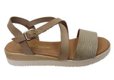 Lola Canales Cambridge Womens Comfort Leather Sandals Made In Spain