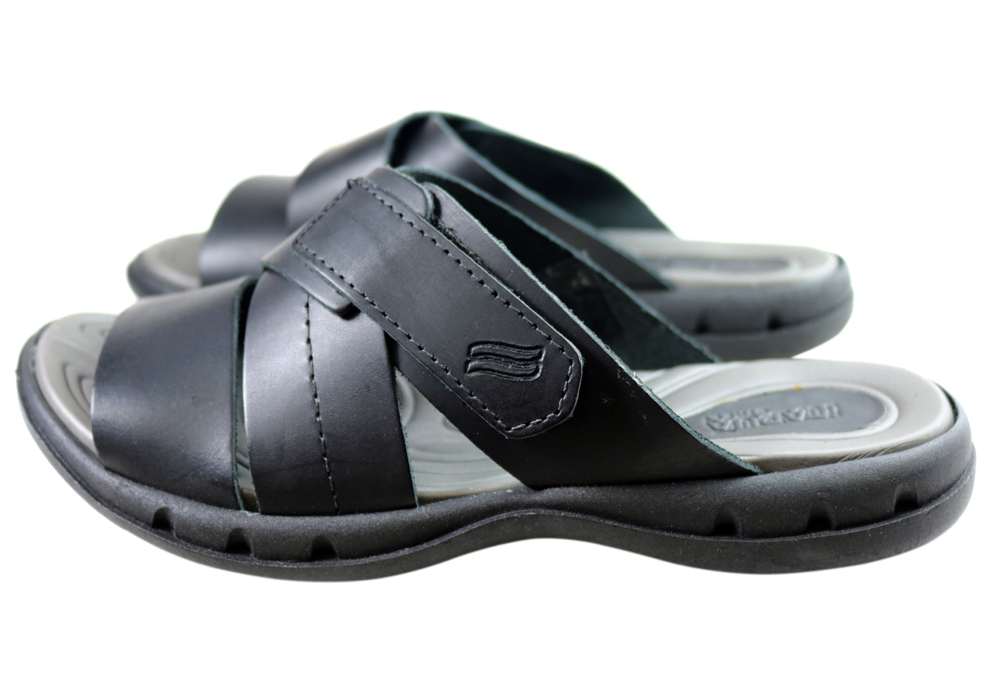 Itapua Max Mens Leather Comfortable Slides Sandals Made In Brazil