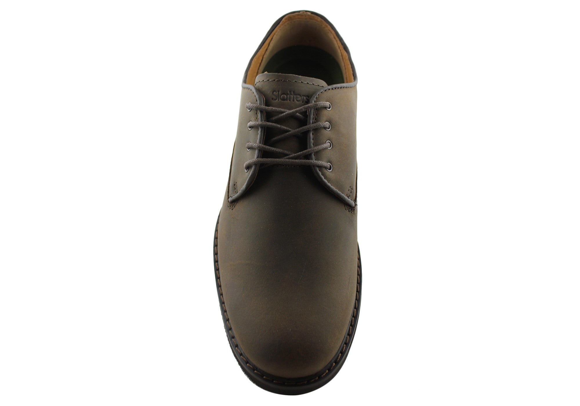 Slatters Telfast Mens Comfortable Leather Lace Up Shoes