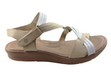 New Face Lottia Womens Comfortable Leather Sandals Made In Brazil