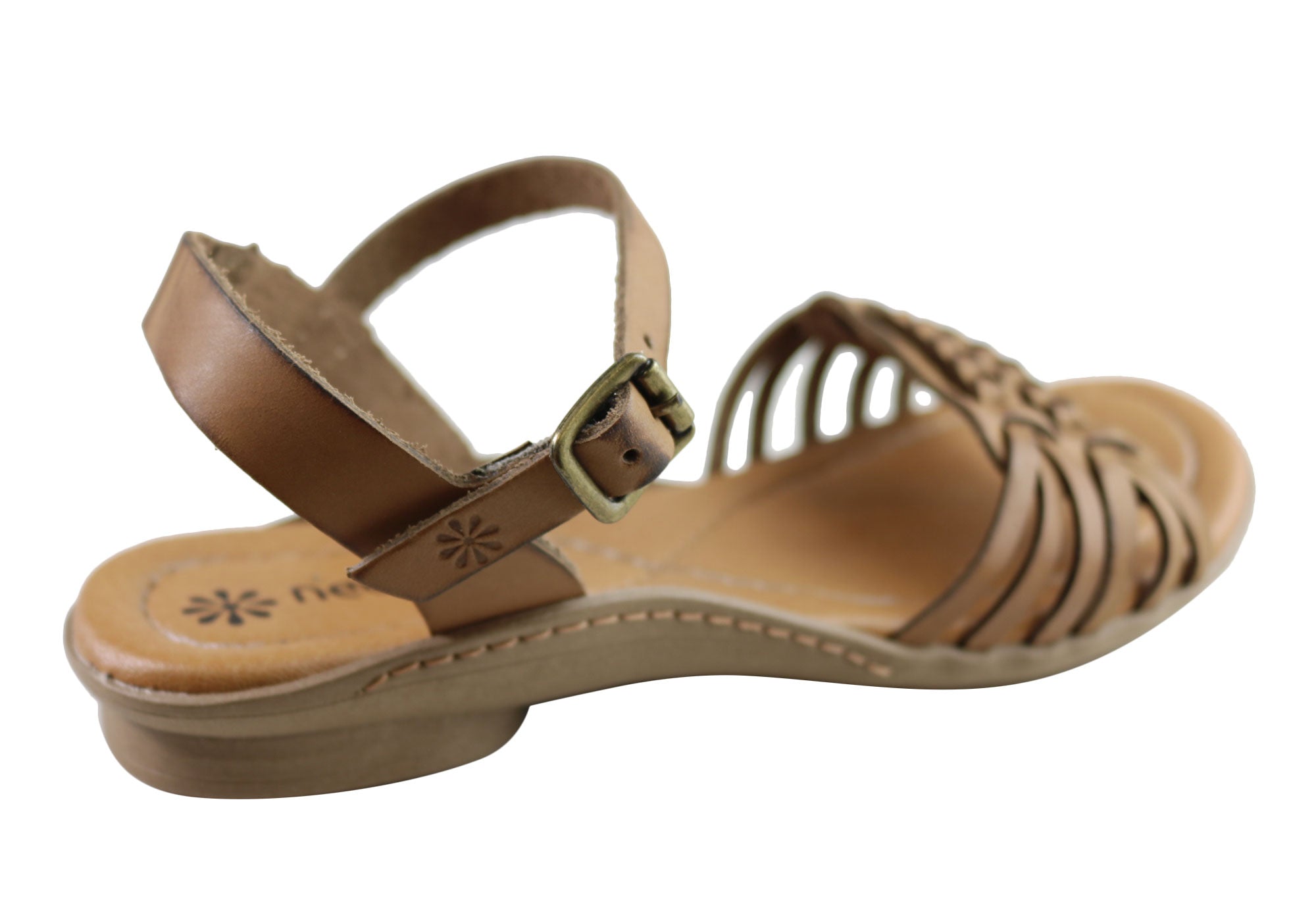 New Face Milena Womens Comfortable Leather Sandals Made In Brazil